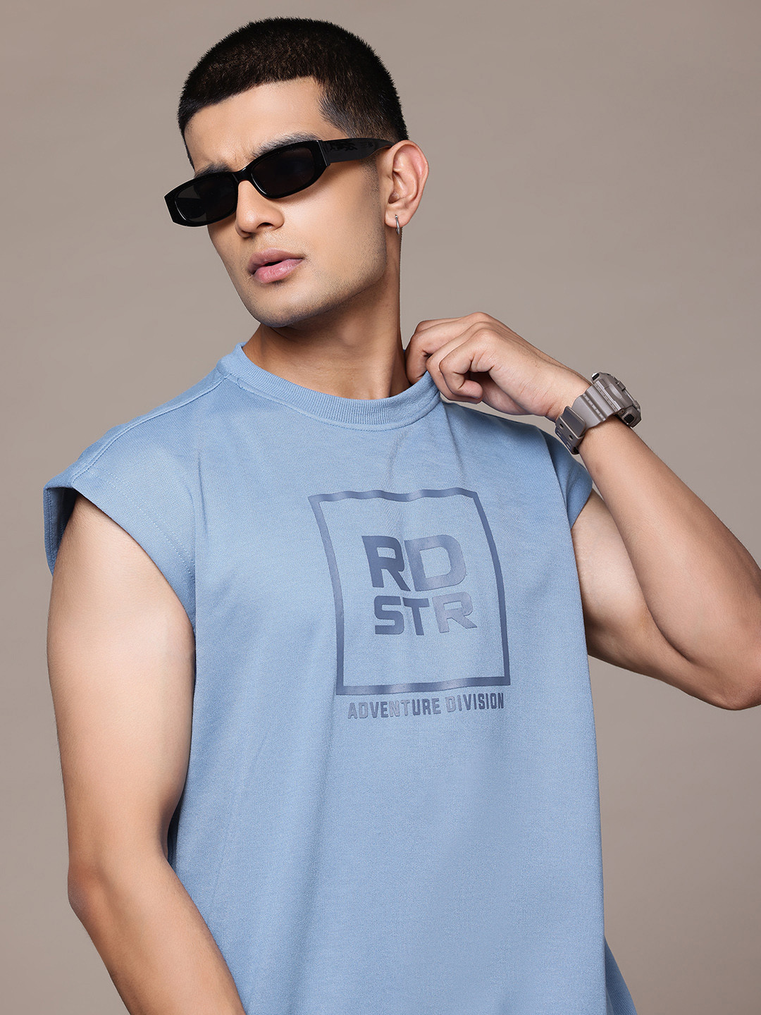 The Roadster Lifestyle Co. Men Printed Relaxed Fit Sweatshirt