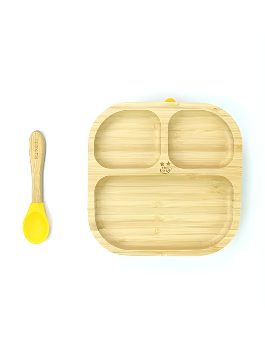 Starkiddo Bamboo Cloud Kids Yellow Bmaboo Plate