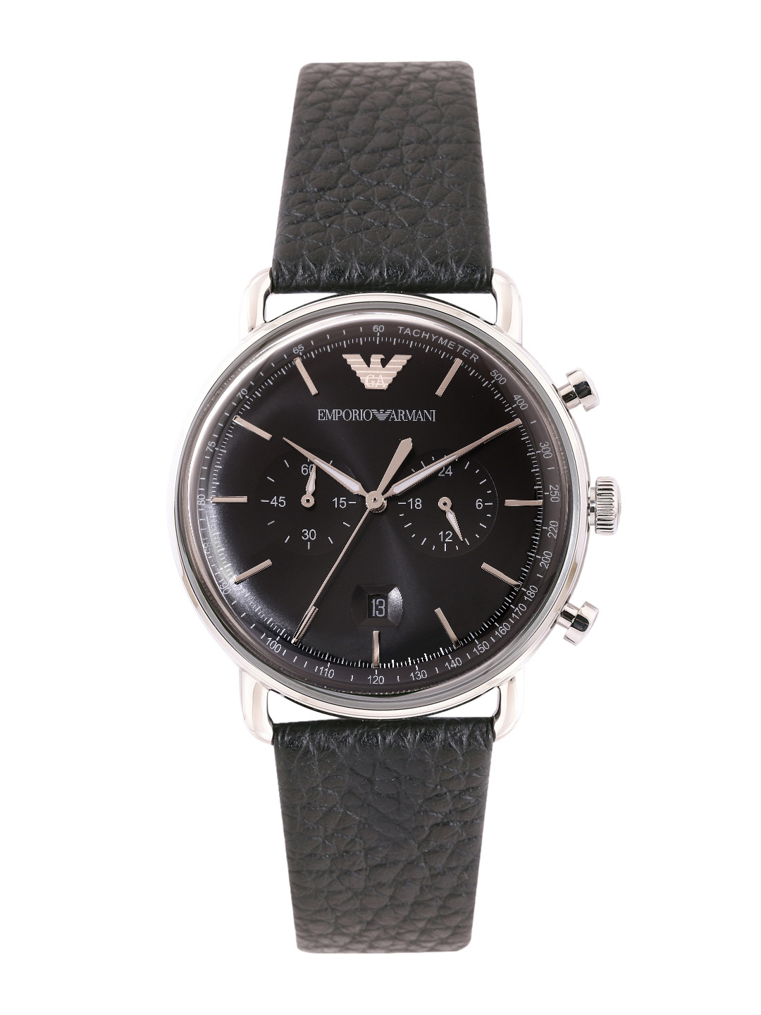 Emporio Armani Men Leather Chronograph Analogue Watch AR11143I