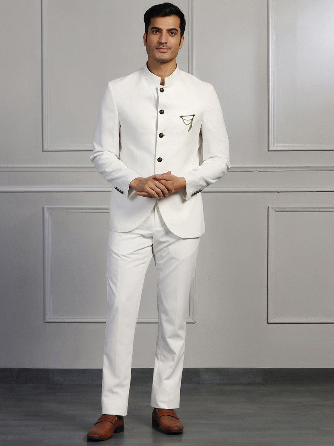 Blackberrys Men 2-Piece Self -Design Suits