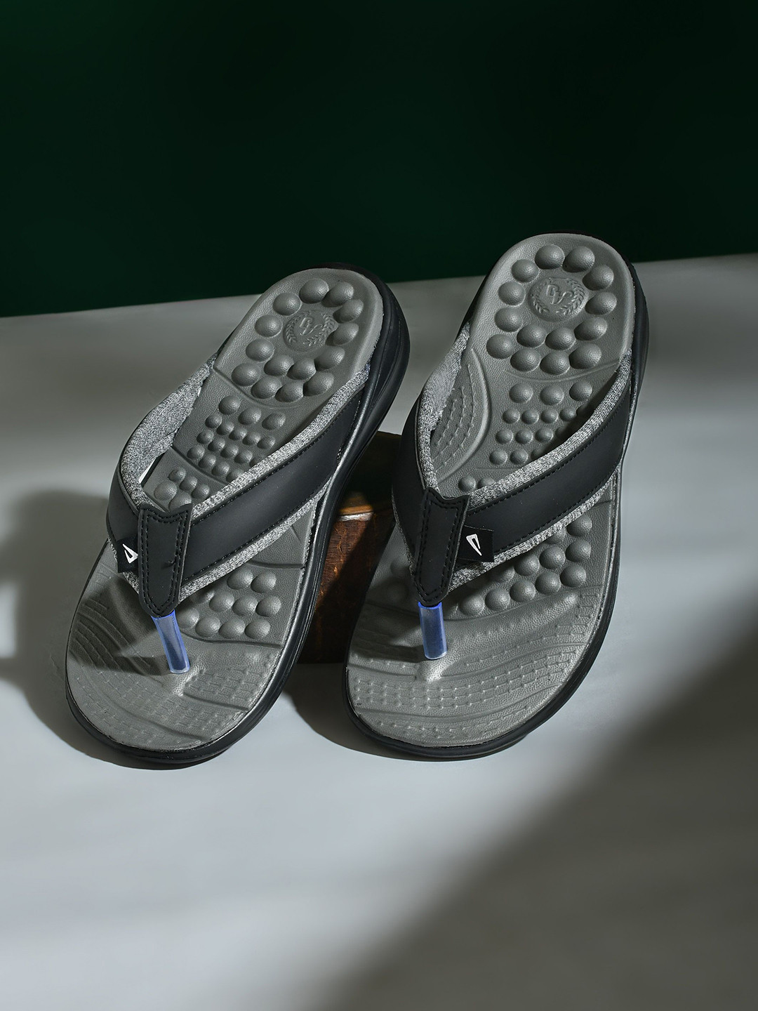 IMPAKTO Men Ortho Cheer Acupressure Comfortable Soft Sole Flip-Flop