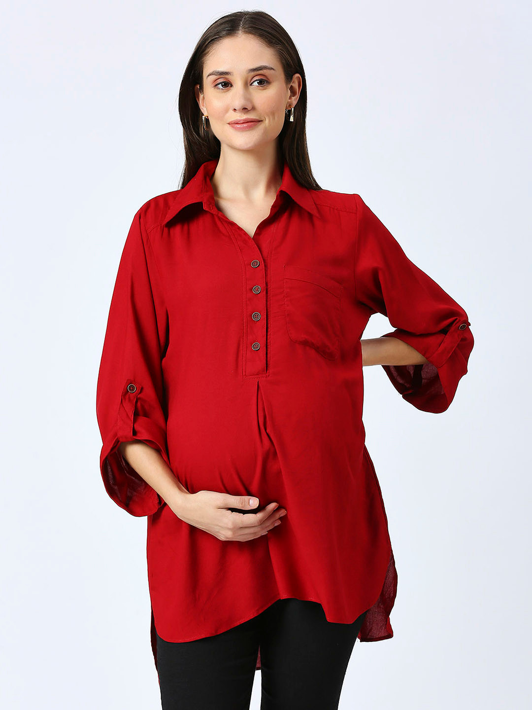 Mom For Sure by Ketki Dalal Shirt Style Top