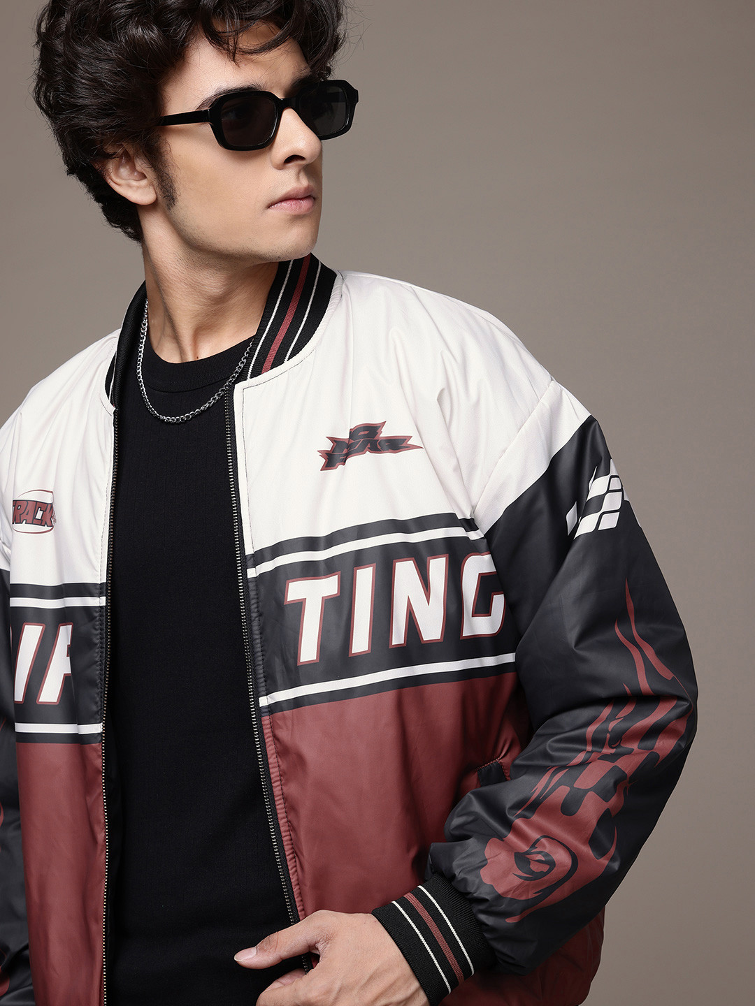 The Roadster Lifestyle Co. Men Colourblocked Bomber Jacket