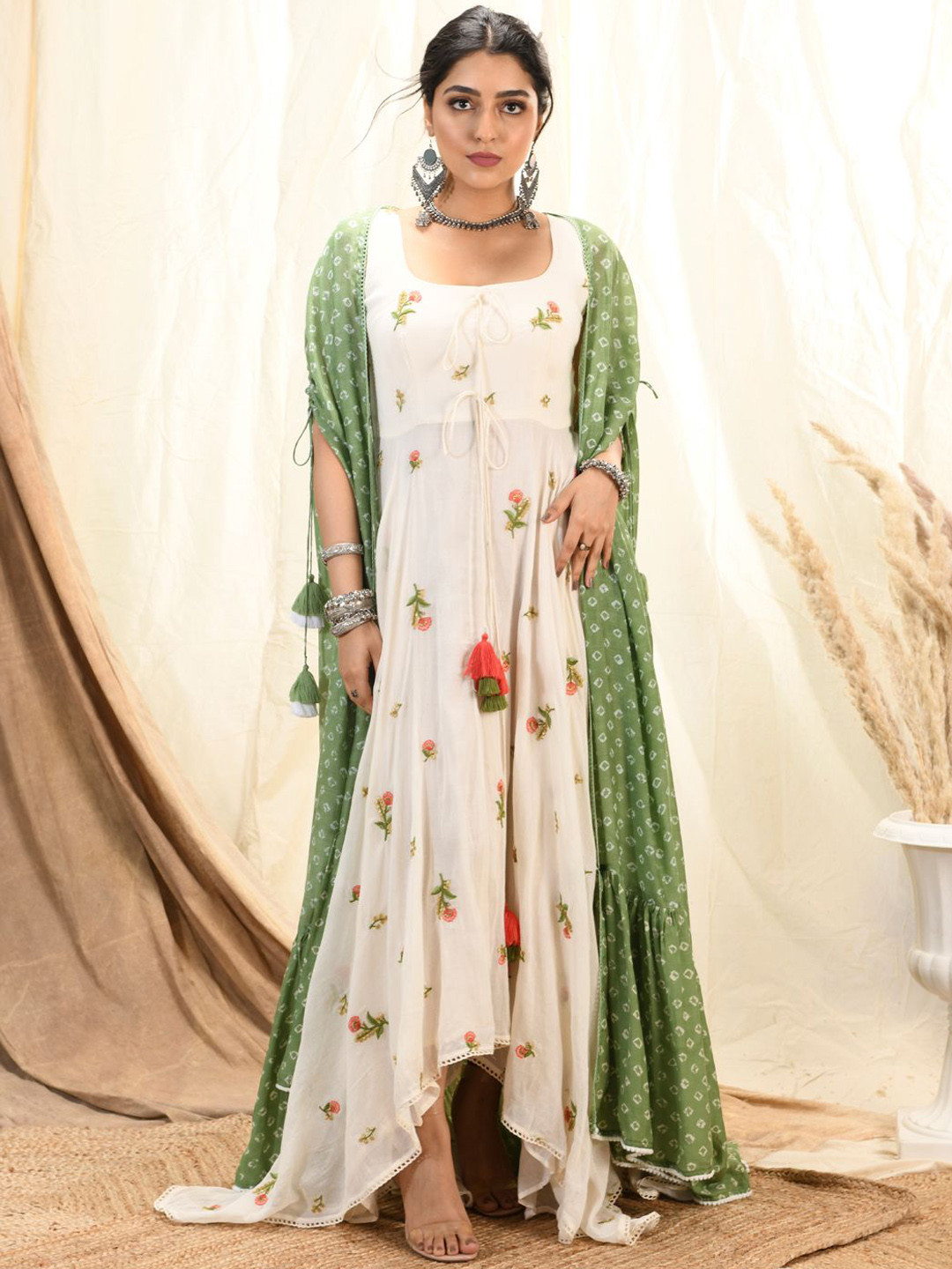Aaryaa By Kashveen Kohli Emboridered Ethnic Dresses with Dupatta