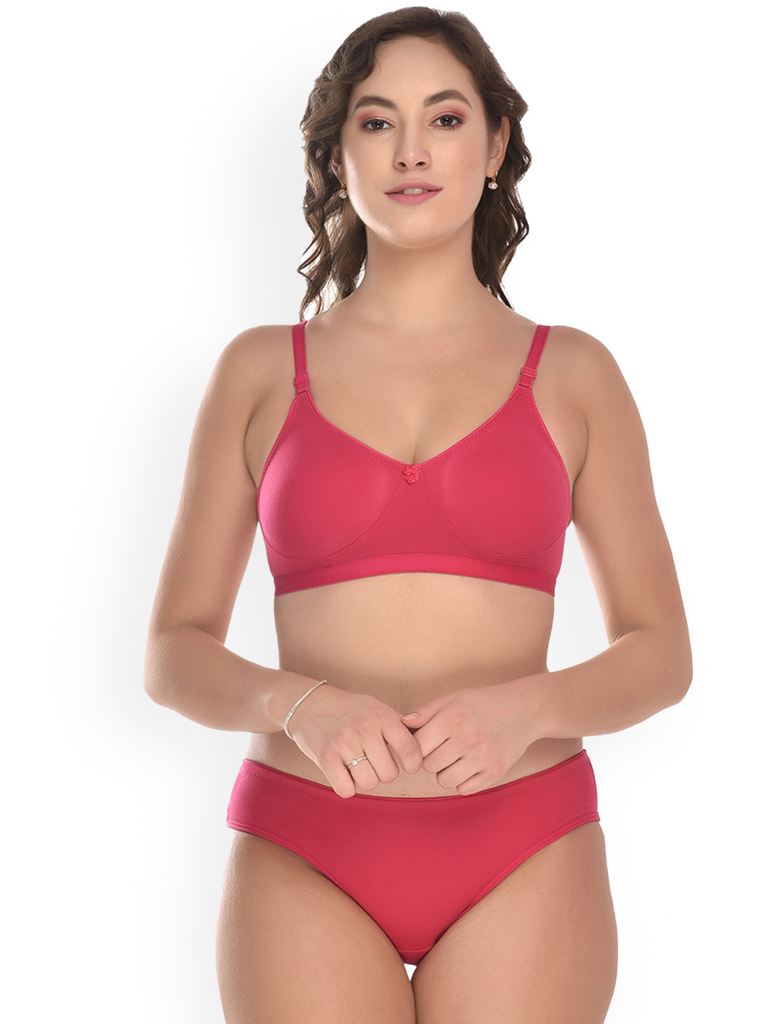 elina Non Padded Cotton Lingerie Set RM-LOVIA-SET-RANI-30C