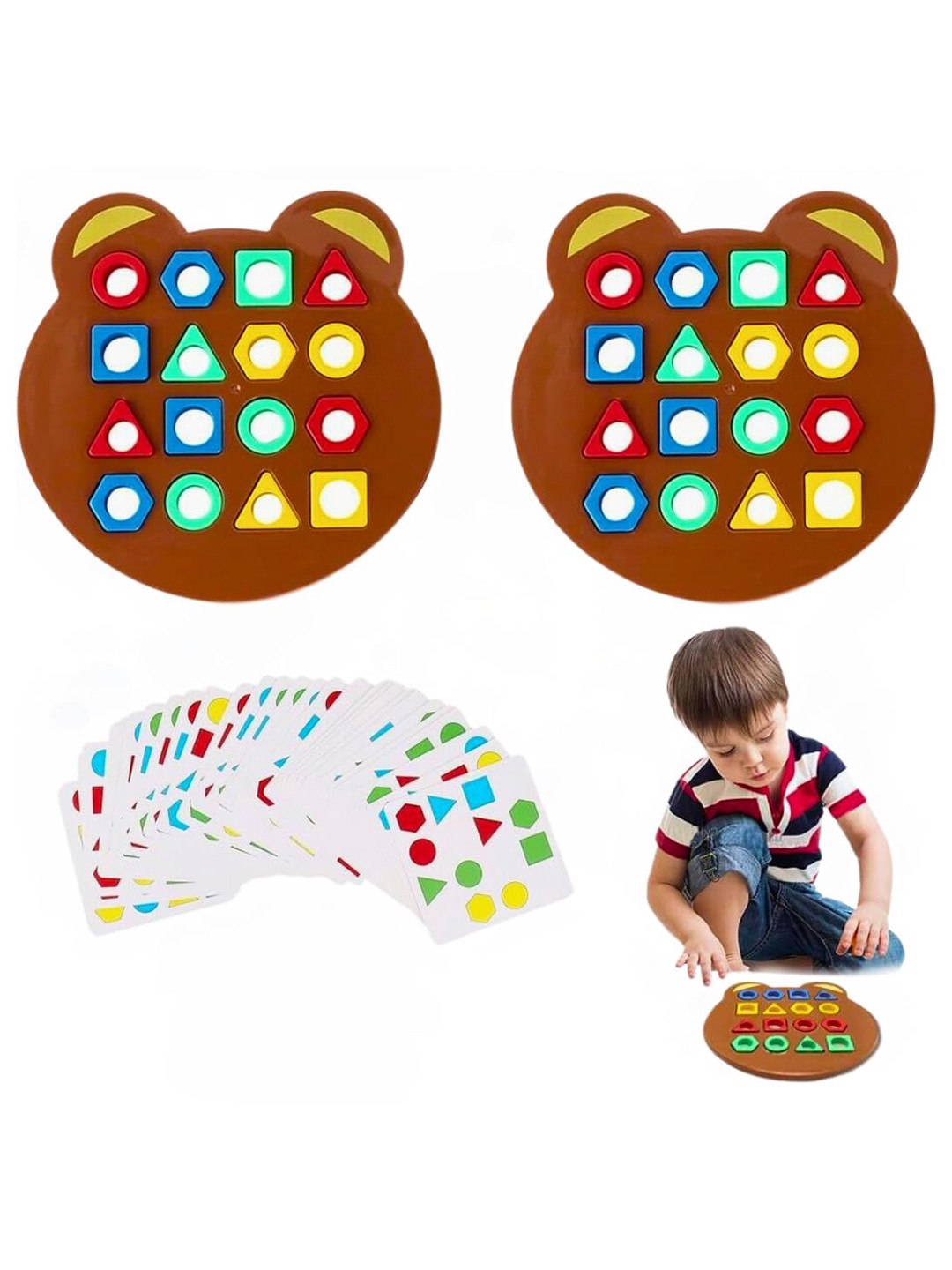 Kidology Kids Montessori Shape Puzzle Learning and Development without Bell