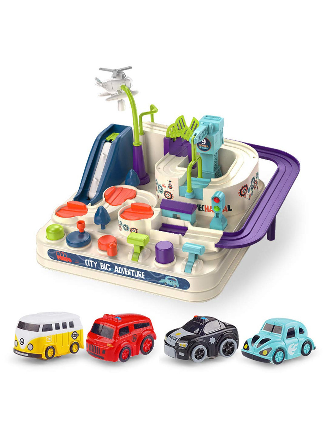 Kidology Unisex Car Adventure Train Tracks Learning and Development Toys