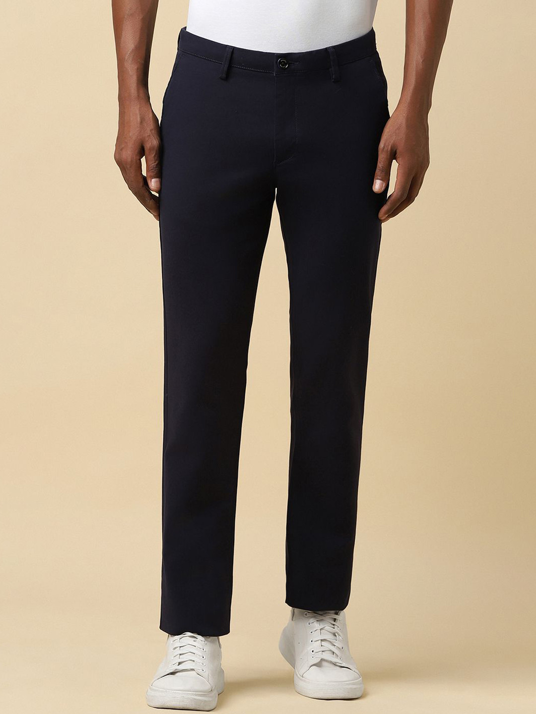 Allen Solly Men Mid Riser Regular Fit Regular Trouser