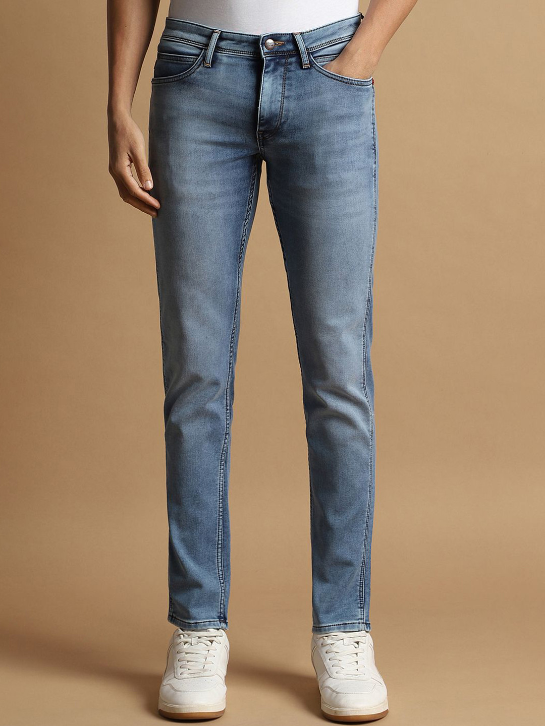 Allen Solly Men Clean Look Light Fade Light Shade Non Stretchable Skinny Fit  Jeans