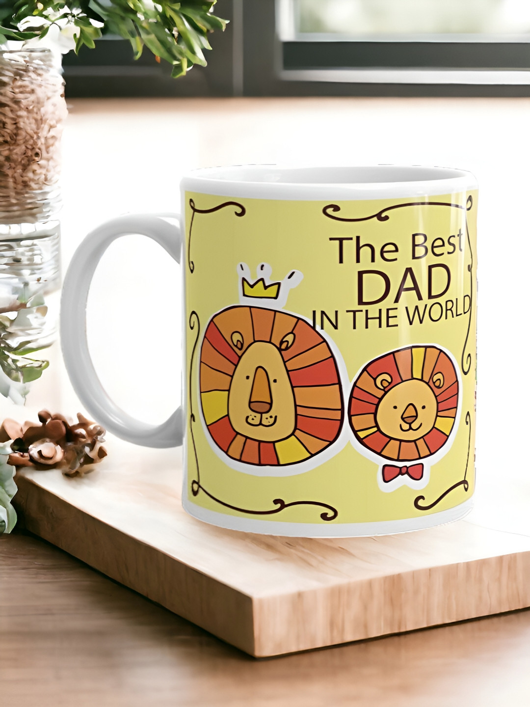 bettergiftflowers Happiness Means Having the Best And Craziest Sister Yellow Typography Ceramic Microwave Safe Mug-350ml