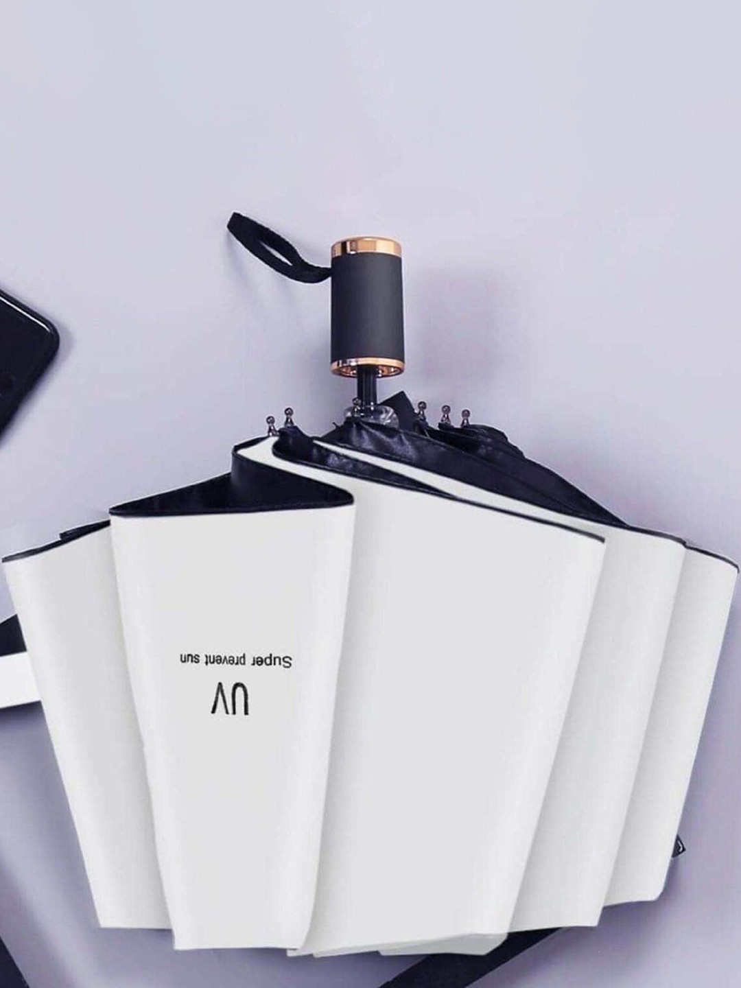 KEKEMI Manual 3 Fold UV Umbrella