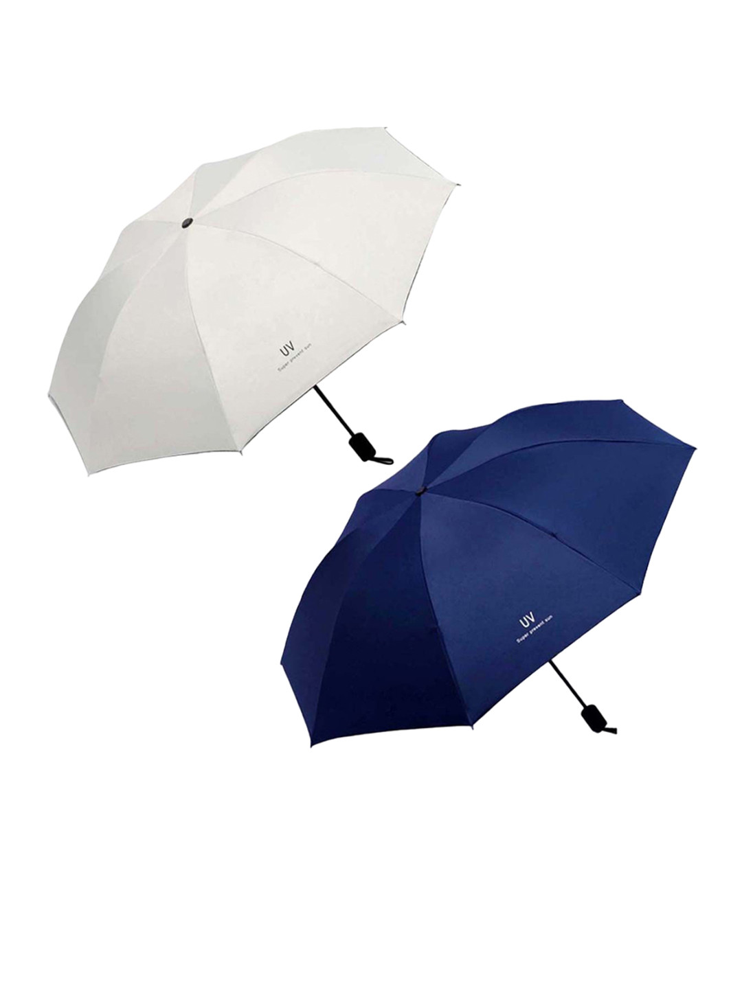 KEKEMI Set Of 2 Manual 3 Fold Umbrellas