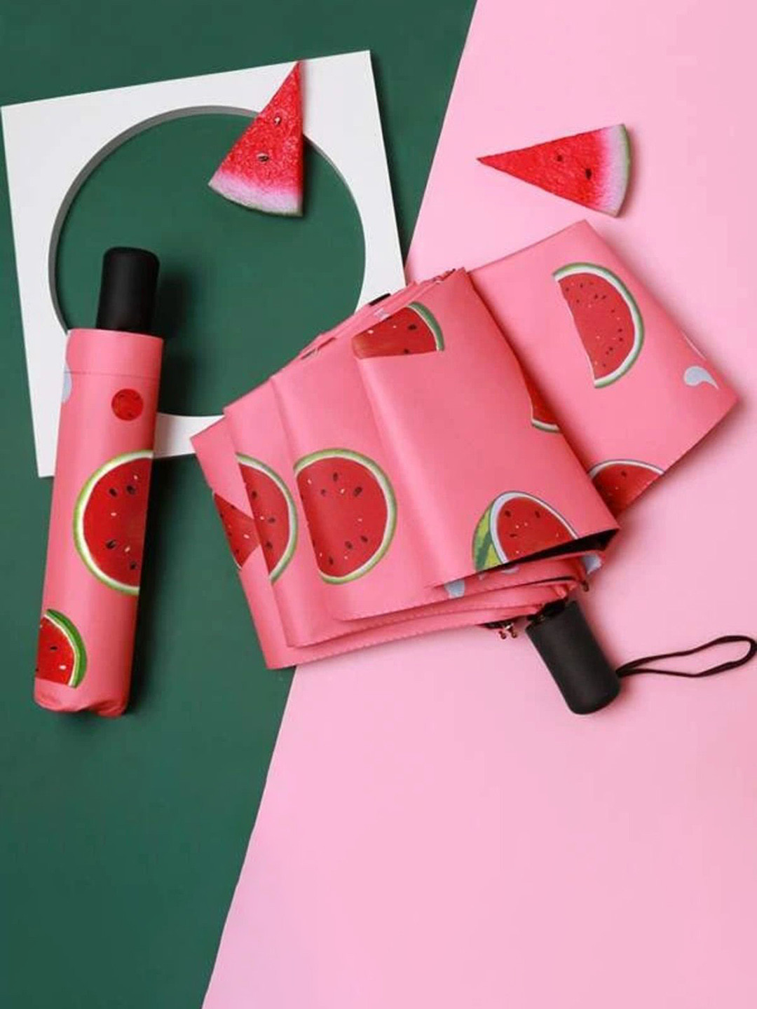 KEKEMI Manual 3 Fold Printed Umbrellas