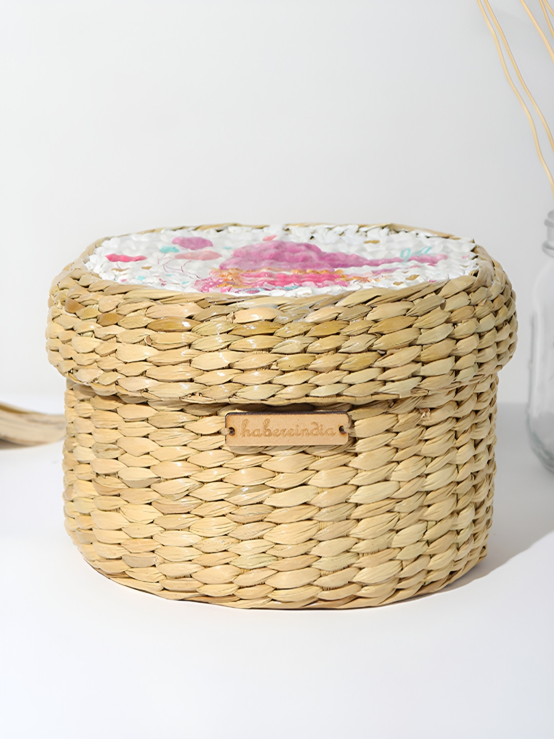 HABERE INDIA Beige Reusable Bamboo Multi-Utility Organiser