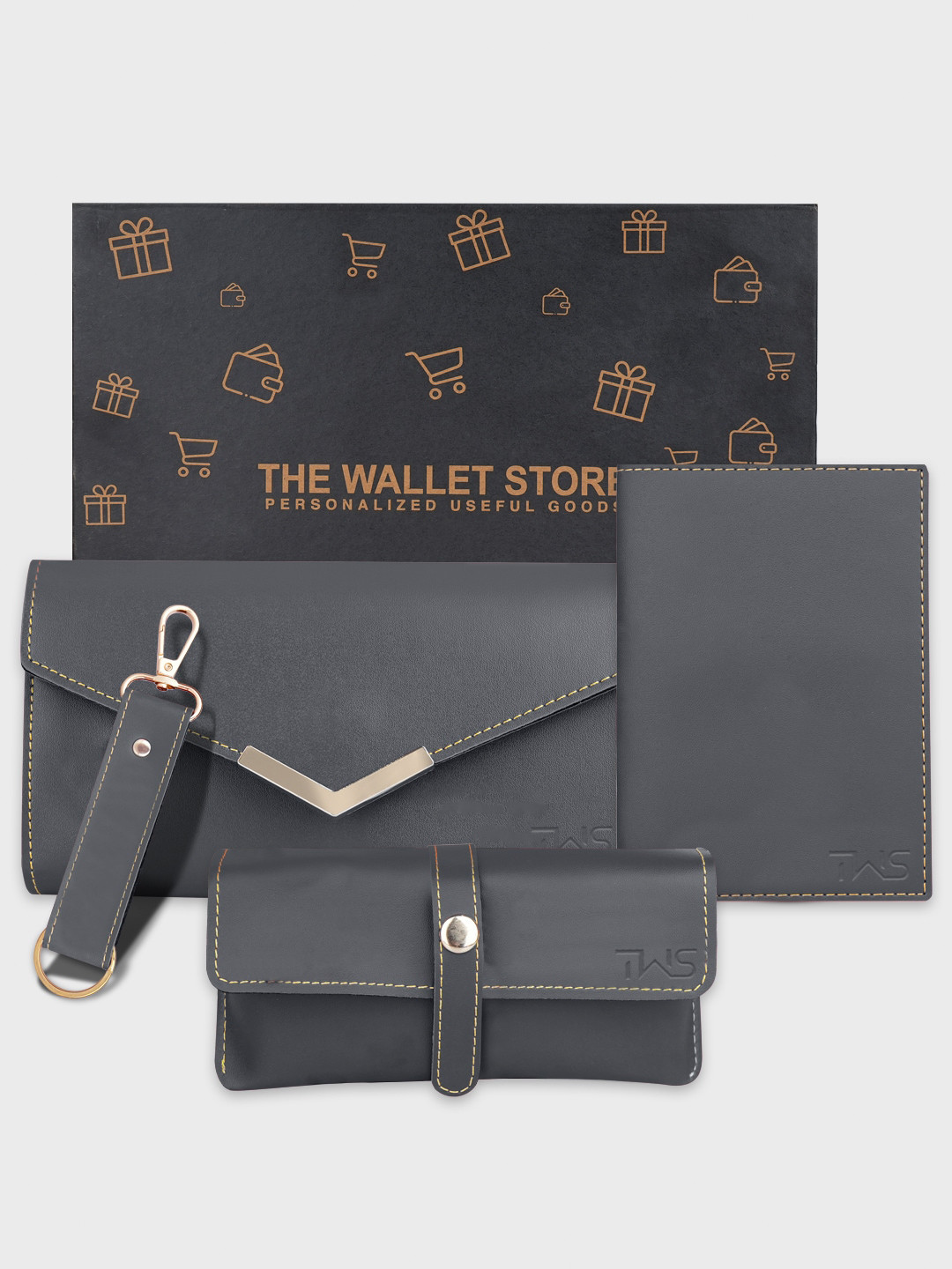 The Wallet Store Fringed Foldover Clutch