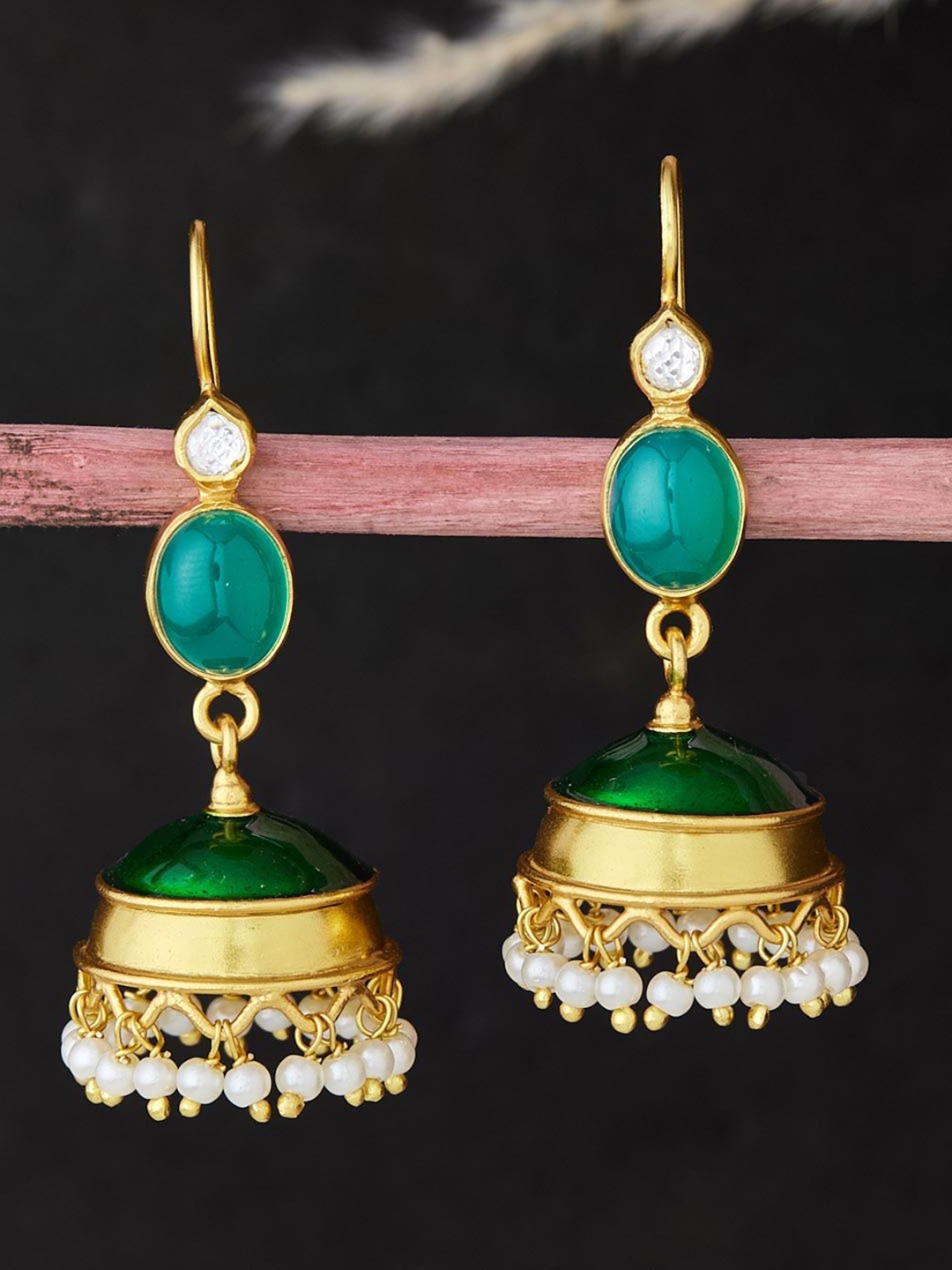Buy Fabindia Contemporary Silver Jhumkas Earrings for Women 29724492 Myntra