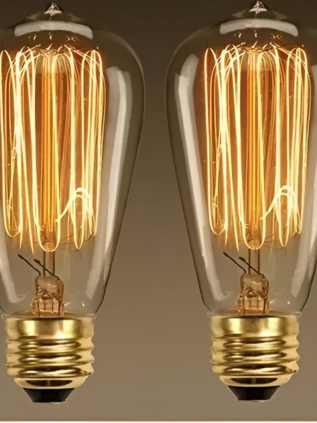 SPARK WORLD Yellow 2 Pieces Glass Bulbs