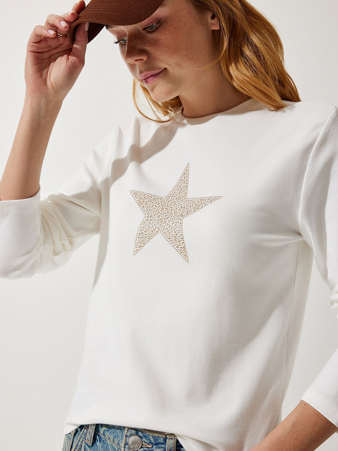 Happiness istanbul Star Printed Regular Top