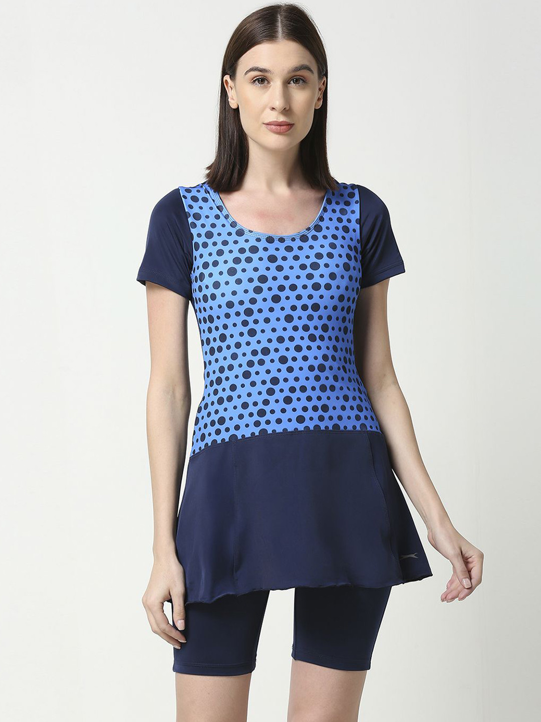 Black Panther Geometric Printed Swimming Dress