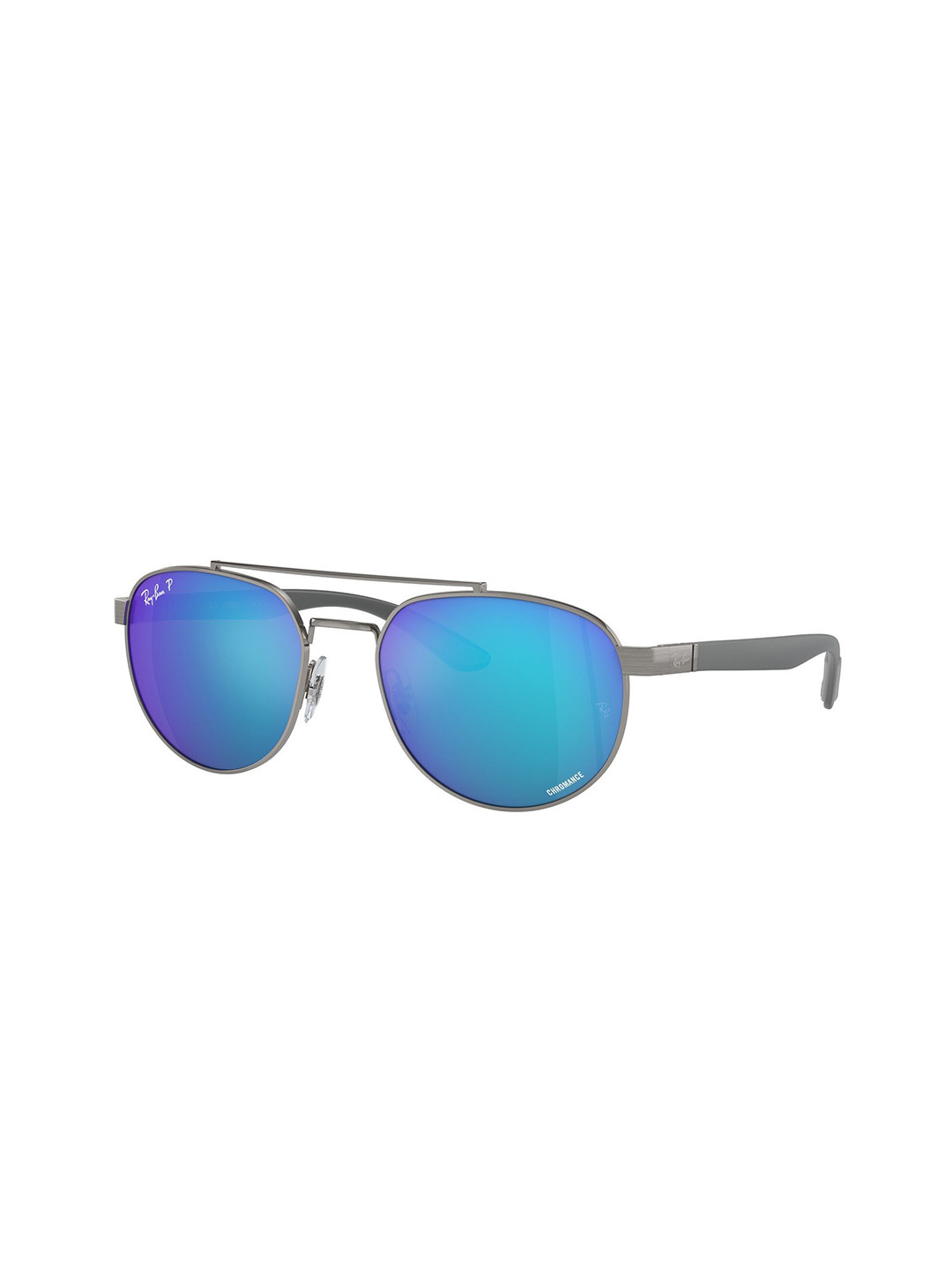 Ray-Ban Unisex Polarized Blue Lens Irregular Sunglasses - 0RB3736CH004/A156