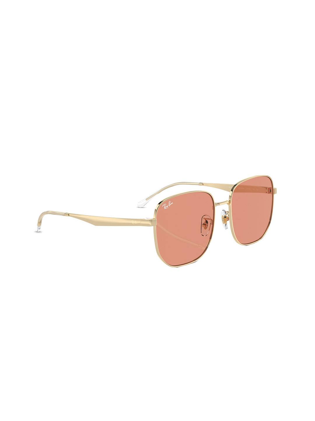 RAY-BAN Unisex UV Protected Orange Lens Irregular Sunglasses - 0RB3713D92137457