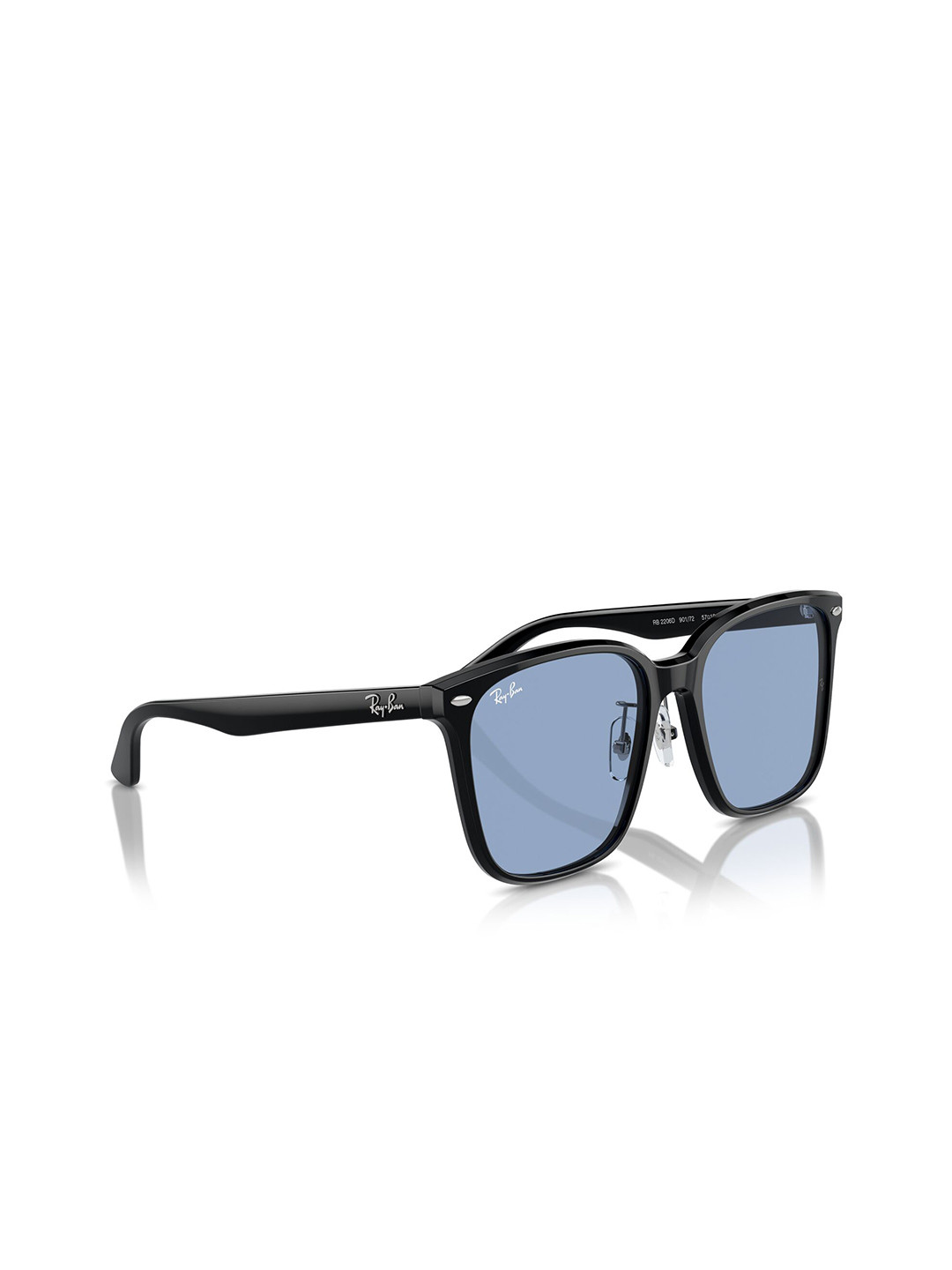 RAY-BAN Unisex UV Protected Blue Lens Square Sunglasses - 0RB2206D901/7257