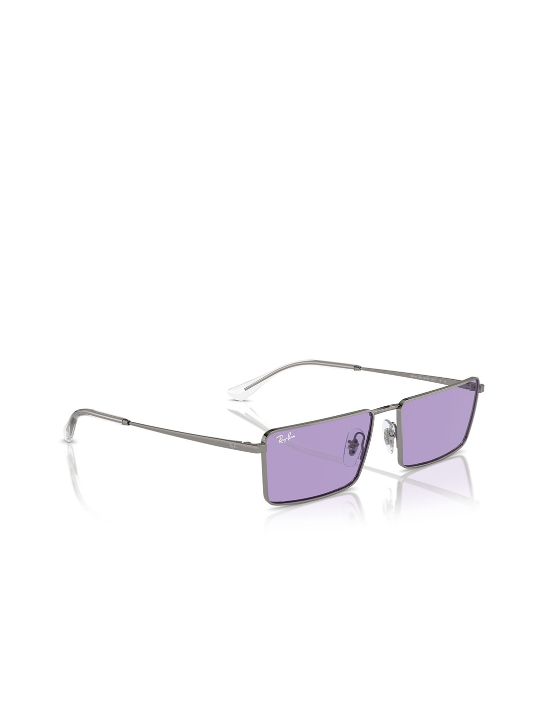 RAY-BAN Pulse Unisex UV Protected Violet Lens Rectangle Sunglasses - 0RB3741004/1A56