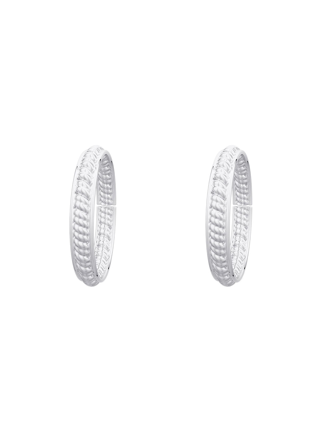 Unniyarcha Set of 2 92.5 Silver Twisted Wire Toe Rings