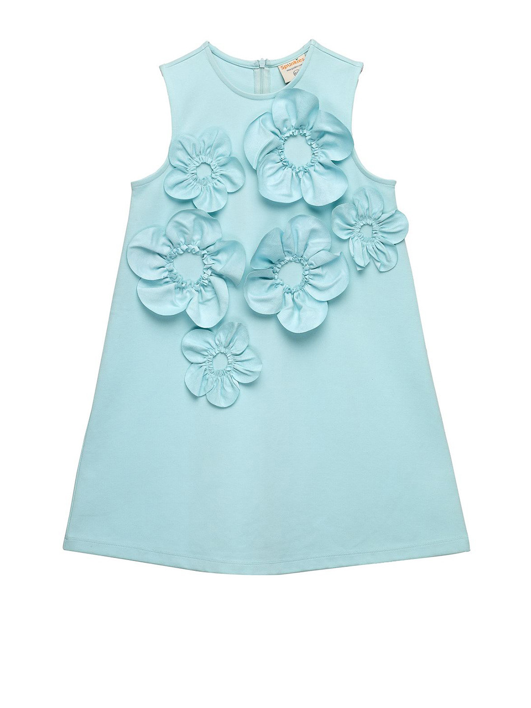 SPUNKIES Girls Round Neck Sleeveless A-Line Dress