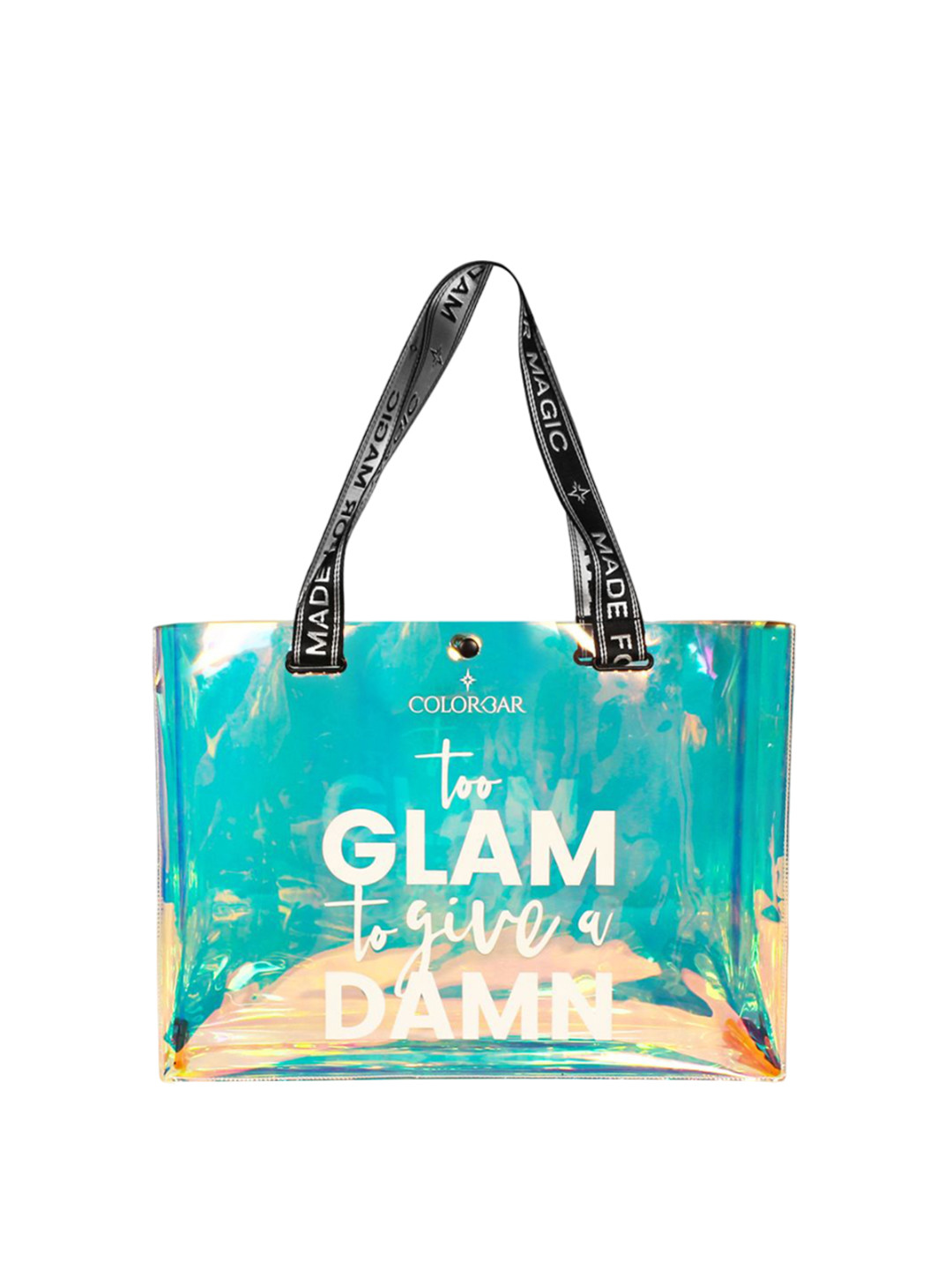 Colorbar Blue & Grey Printed Makeup Pouch