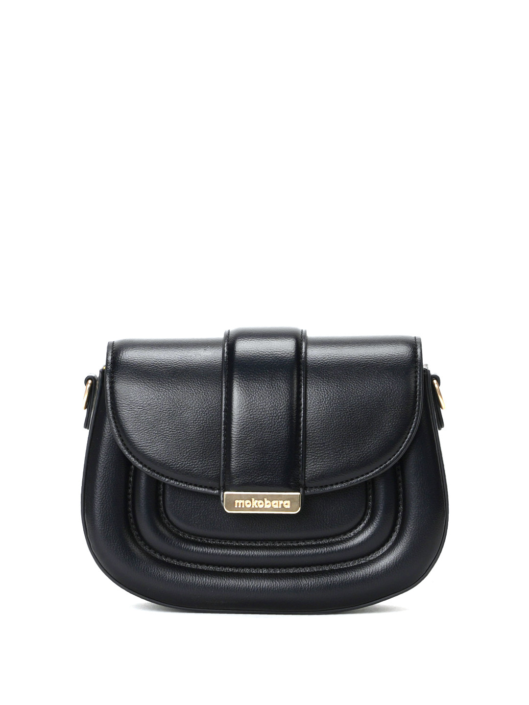 MOKOBARA Textured Leather Structured Sling Bag