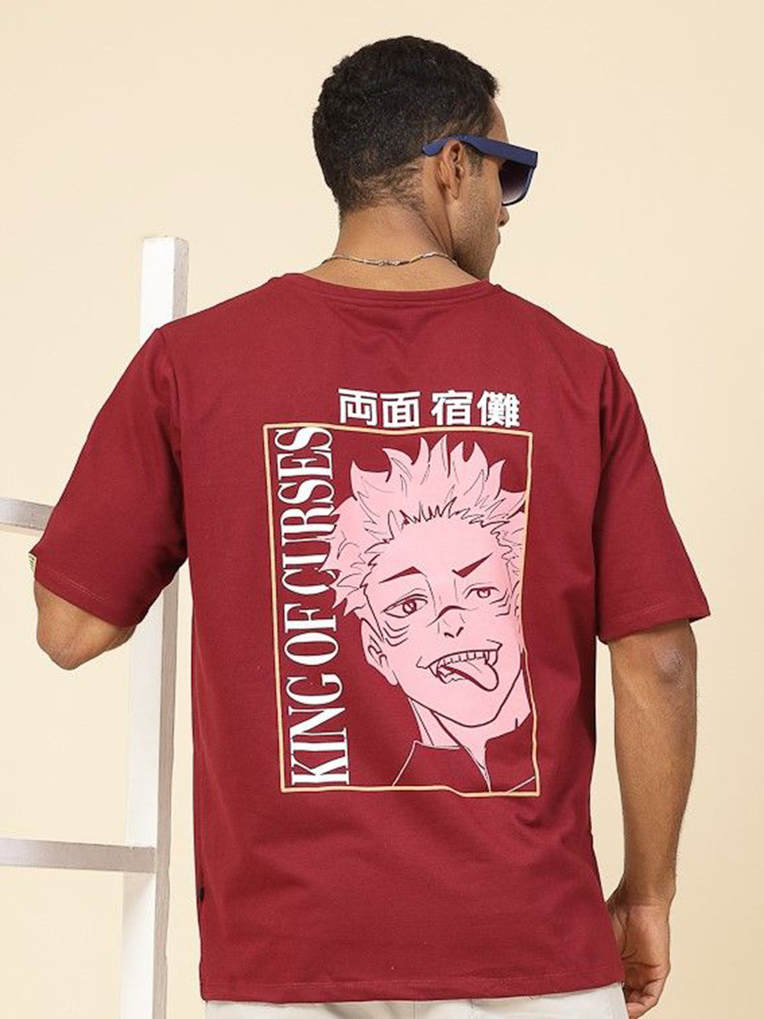 Maroon Graphic Printed Regular Fit T-shirt