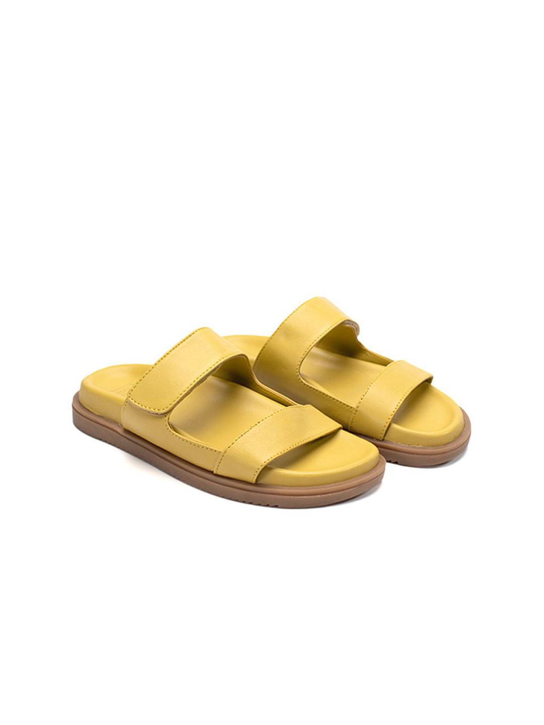 HEEL YOUR SOLE Leather Open Toe Flats