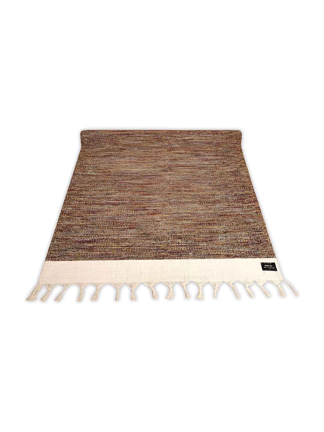 STRAUSS Brown & Cream Rectangular Anti-Skid Yoga Mat