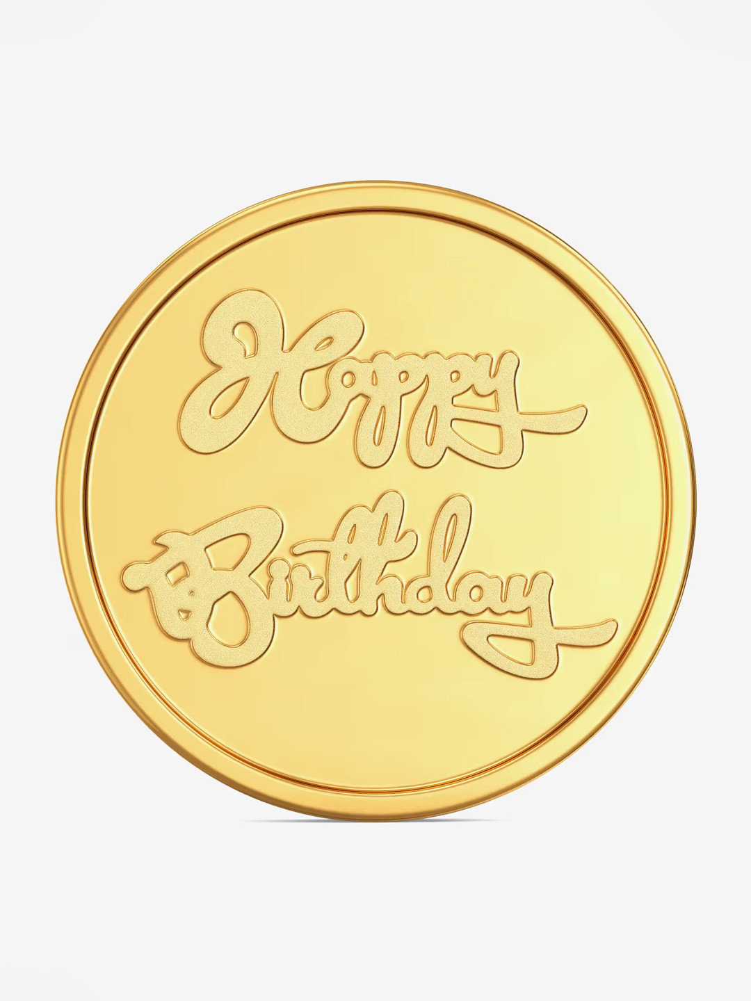 Joyalukkas Happy Birthday 22KT Gold Coin-4gm