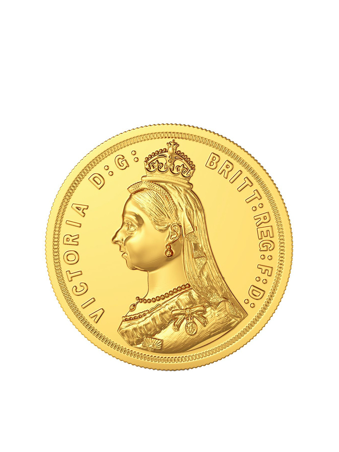 Joyalukkas Queen Victoria 22KT Gold Coin-4gm