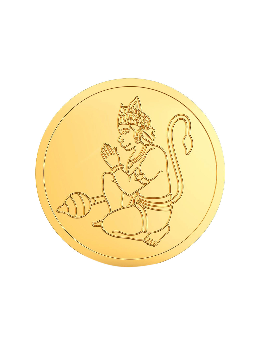 Joyalukkas Hanuman 22KT Gold Coin-2gm