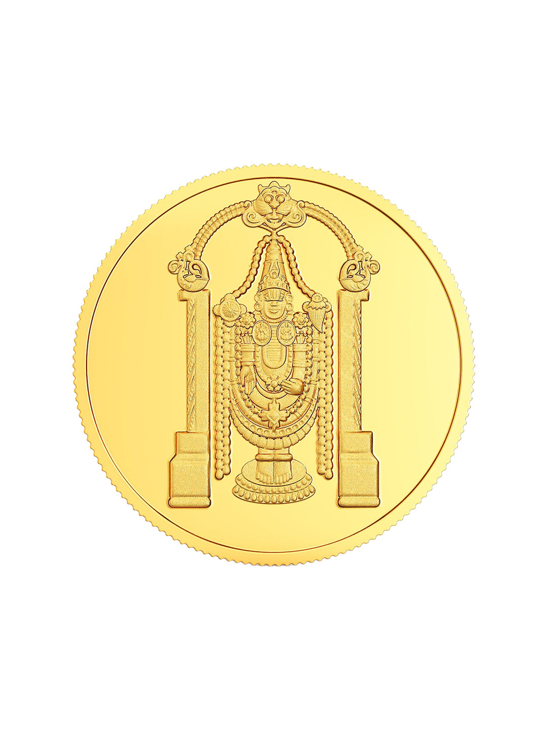 Joyalukkas Tirupati Balaji 22KT Gold Coin-2gm