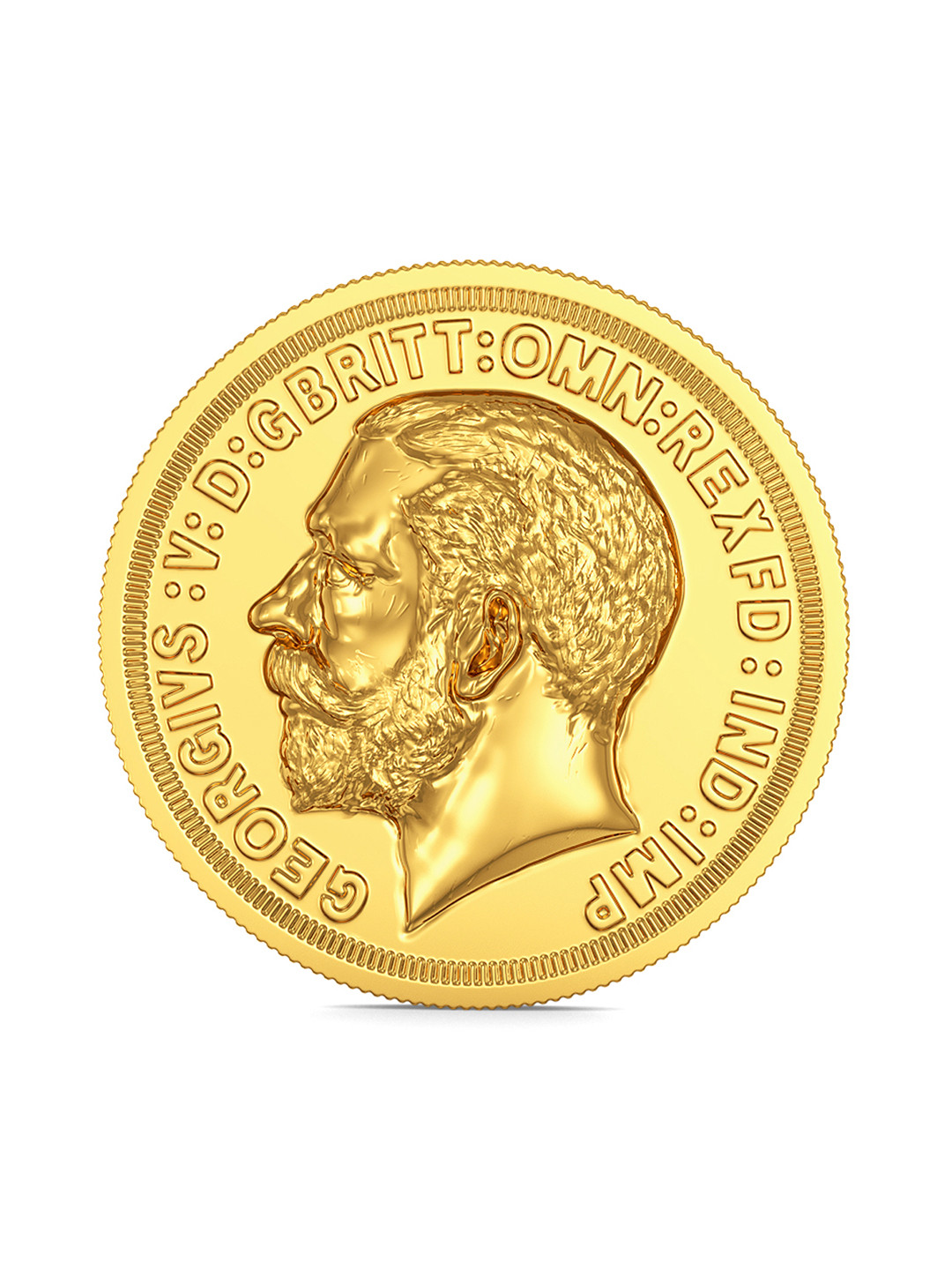 Joyalukkas George Head 22KT Gold Coin-2gm