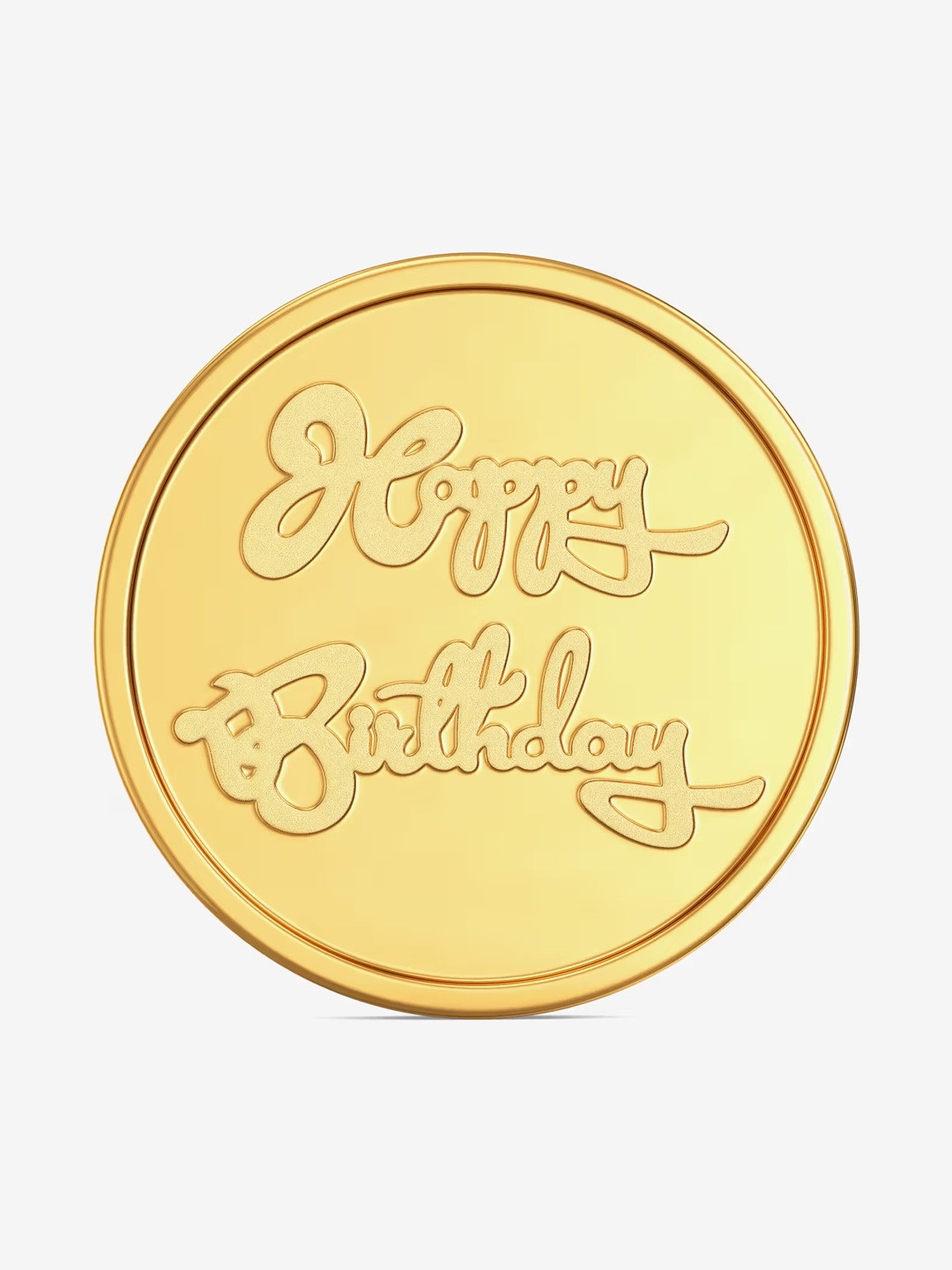 Joyalukkas Happy Birthday 22KT Gold Coin-2gm