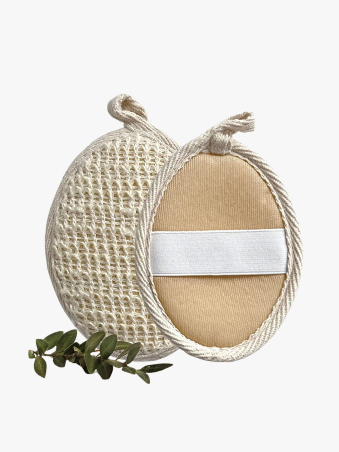 Rusabl Natural Ramie Fibers Oval Bath Scrubs