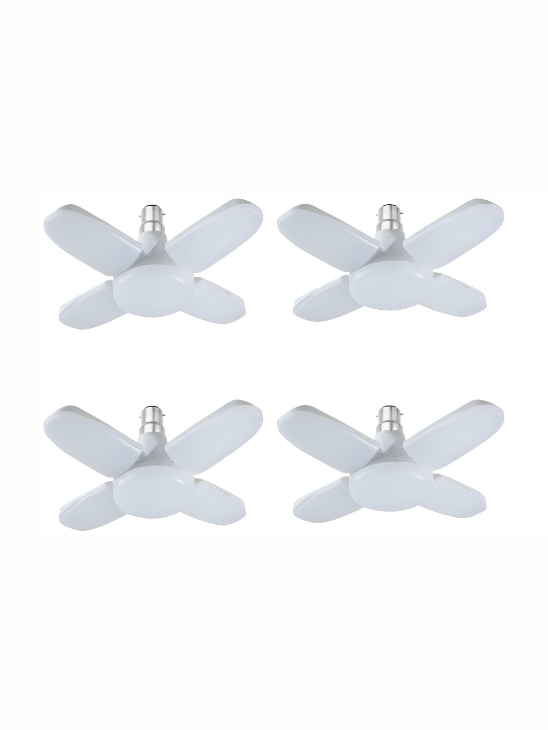 SPARK WORLD White 4 Pieces Acrylic Contemporary LED Bulb