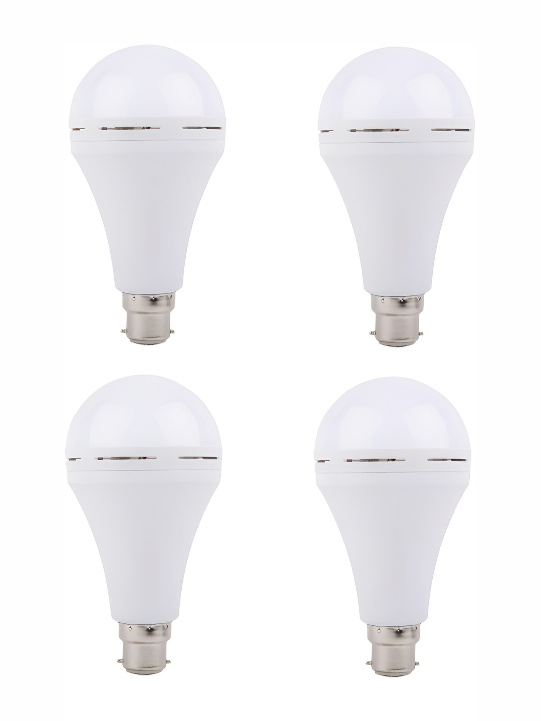 SPARK WORLD White 4 Pieces Phyllo Globe B22 Inverter Bulb- 9 W