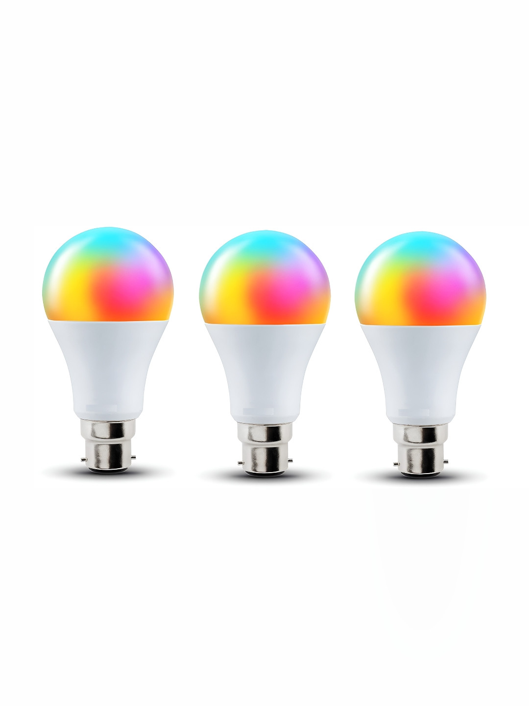 SPARK WORLD White 3 Pieces 9 W Round B22 LED Bulb