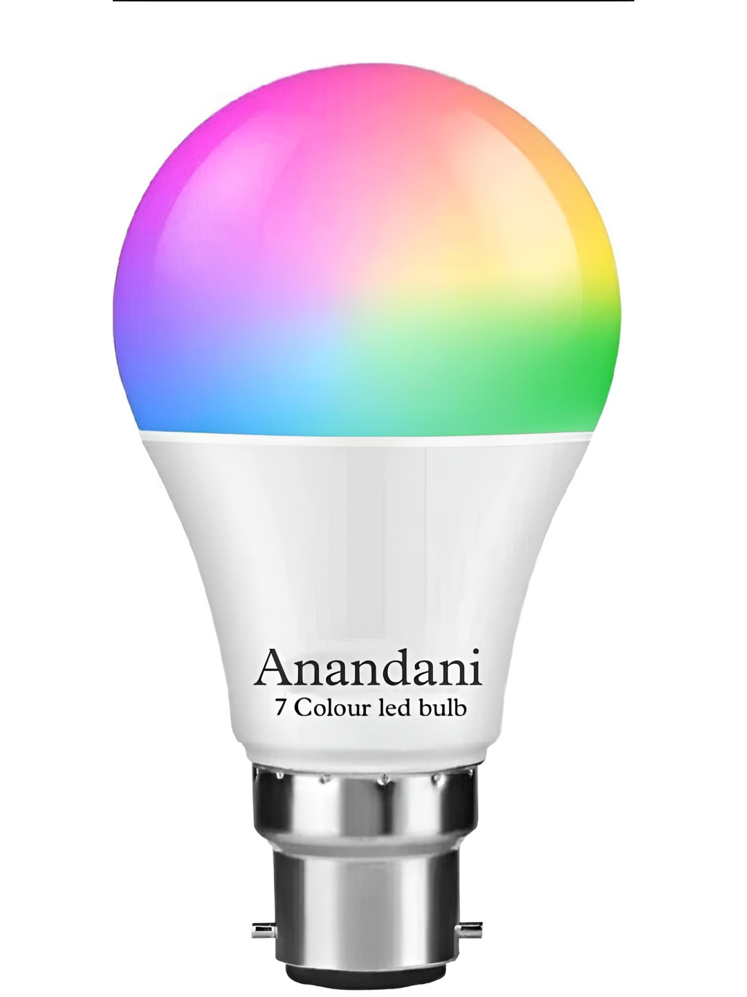 SPARK WORLD White & Green Colourblocked Quirky LED Bulb