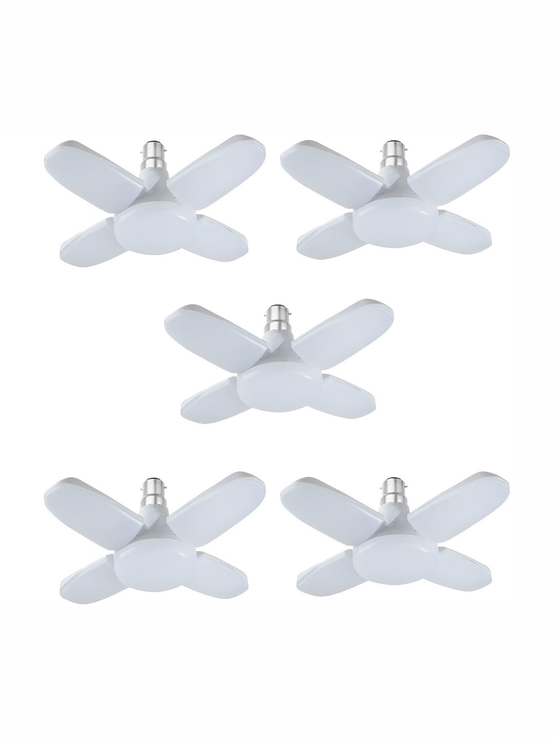 SPARK WORLD White 5 Pieces Contemporary LED Bulbs