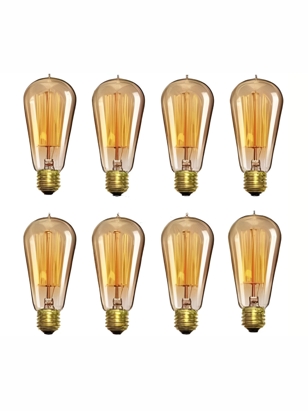 SPARK WORLD Yellow 8 Pieces Glass Traditional Semi Sphere Ceiling Lamps