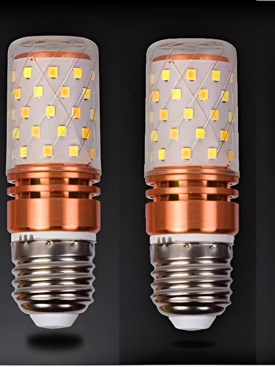 SPARK WORLD White 4 Pieces Textured LED Bulbs