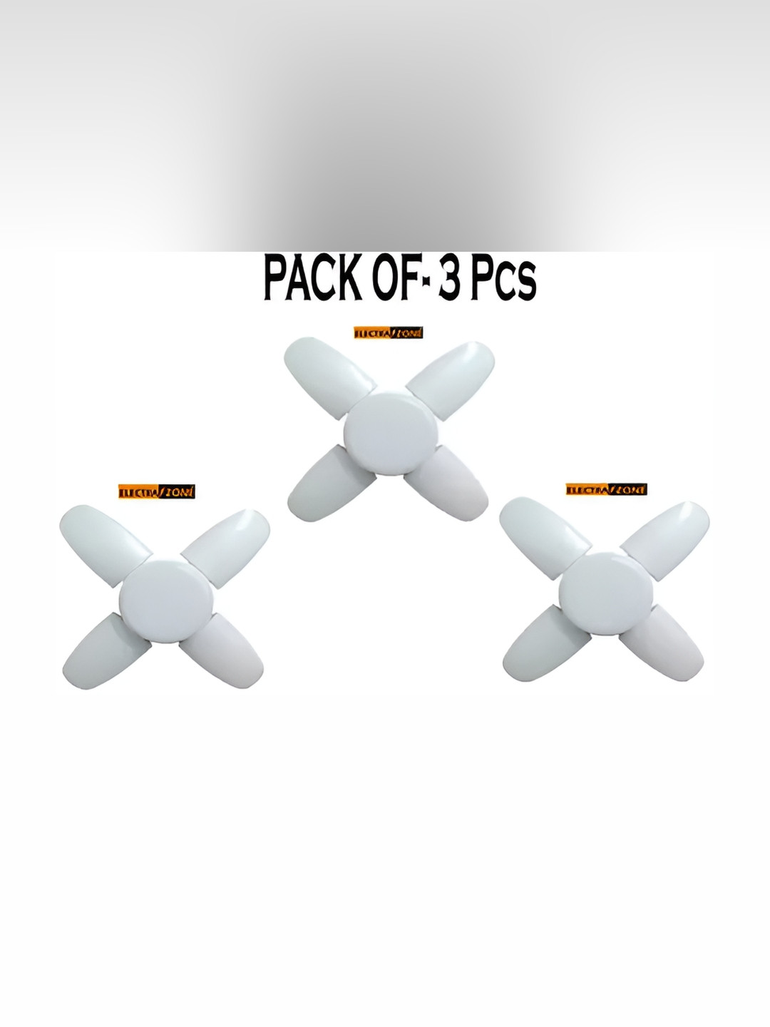 SPARK WORLD White 3 Pieces LED Bulbs