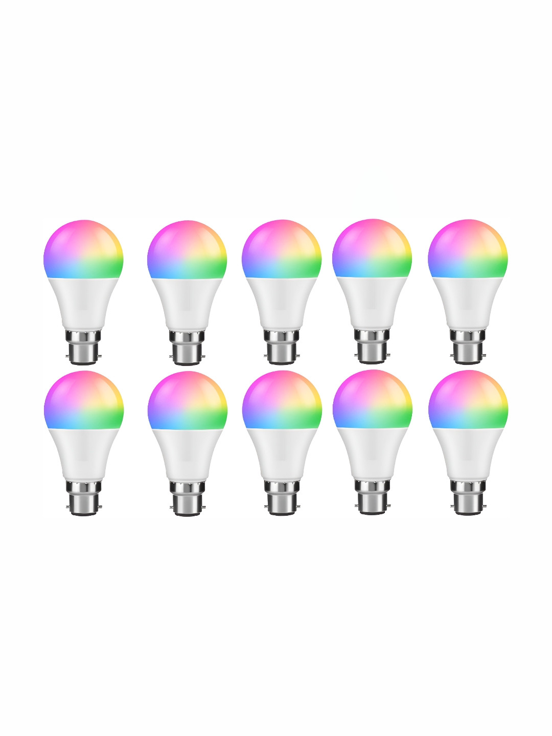 SPARK WORLD Blue & White 10Pcs Colourblocked LED Bulbs